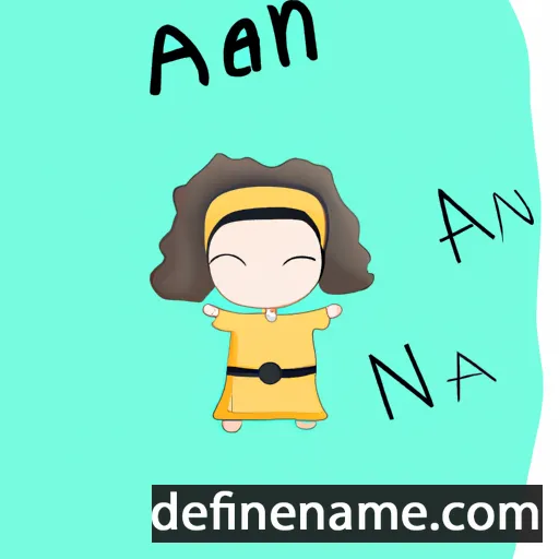 cartoon of the name Anan