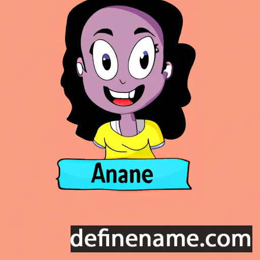 cartoon of the name Anane