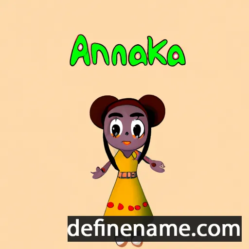 cartoon of the name Anangokaa