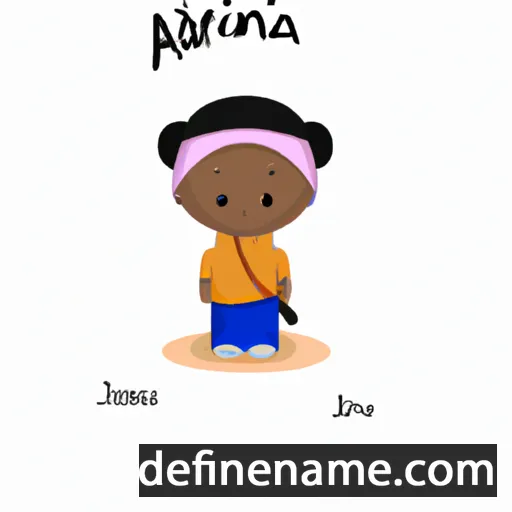 cartoon of the name Ananija