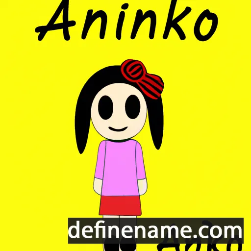 cartoon of the name Ananiko