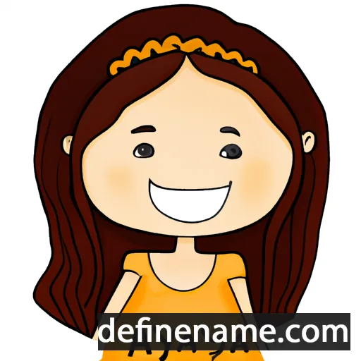 cartoon of the name Ananya