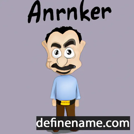 cartoon of the name Anarbek