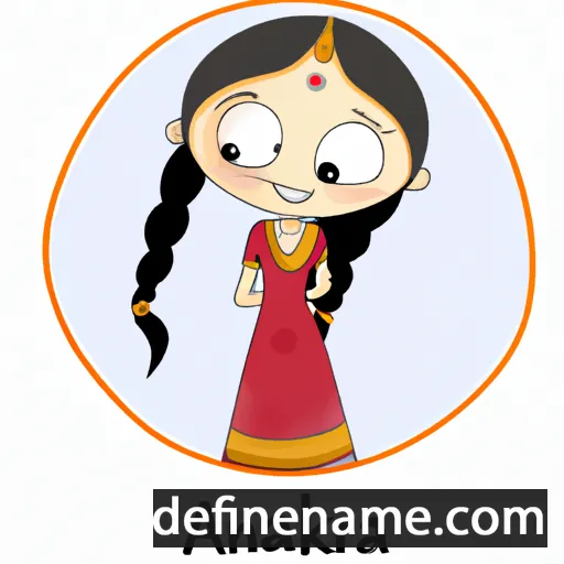 cartoon of the name Anarkali