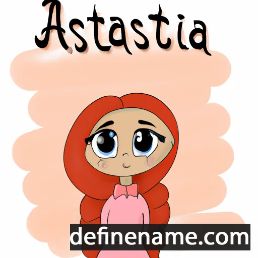 Anastasía cartoon