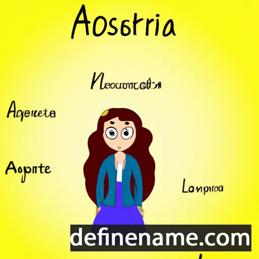 cartoon of the name Anasteria