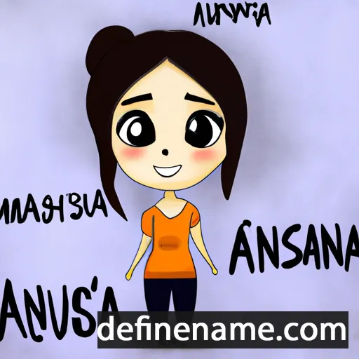 cartoon of the name Anasuya