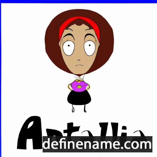 cartoon of the name Anatalia