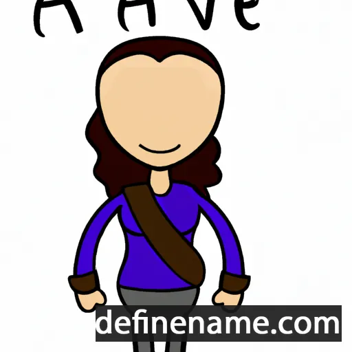 cartoon of the name Anavaeh