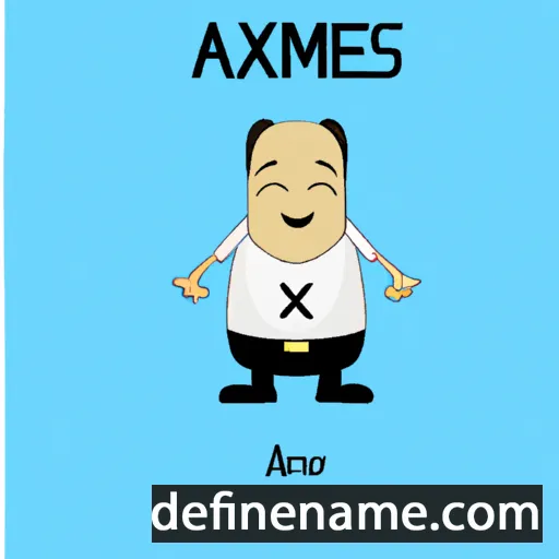 cartoon of the name Anaxímenes