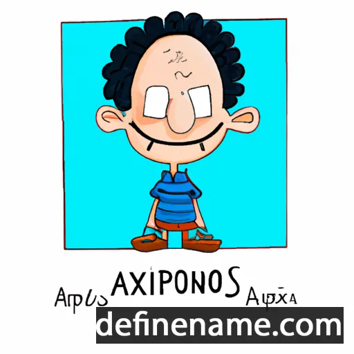 cartoon of the name Anaxippos