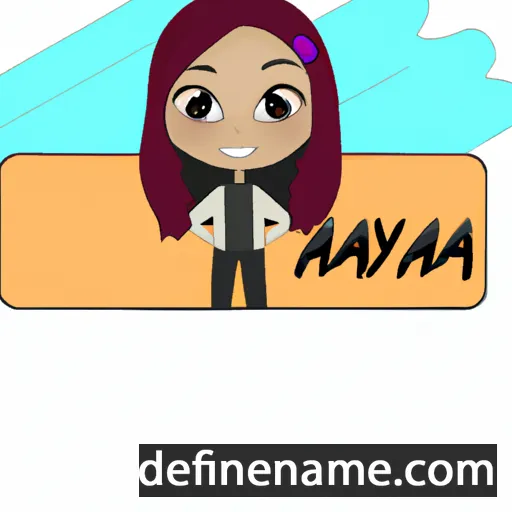 cartoon of the name Anaya