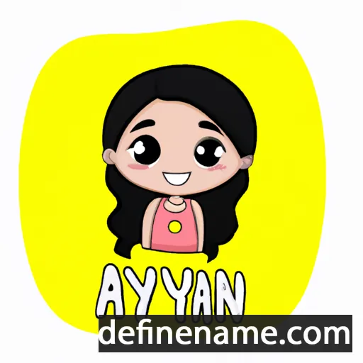 cartoon of the name Anayah