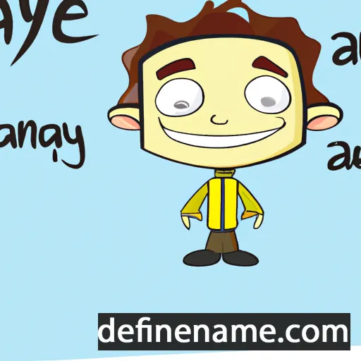 cartoon of the name Anaybe