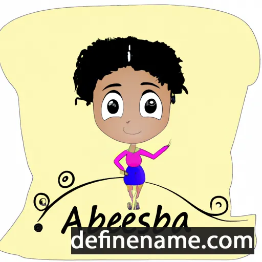 cartoon of the name Anbesa