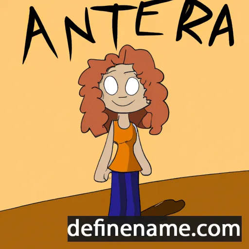 cartoon of the name Anbeta