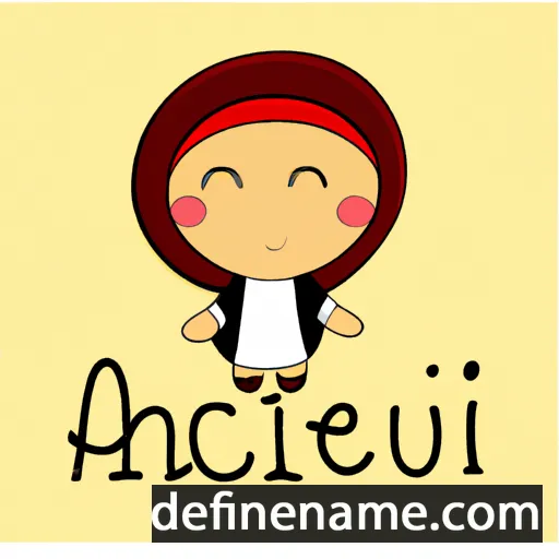 cartoon of the name Ancèlicu