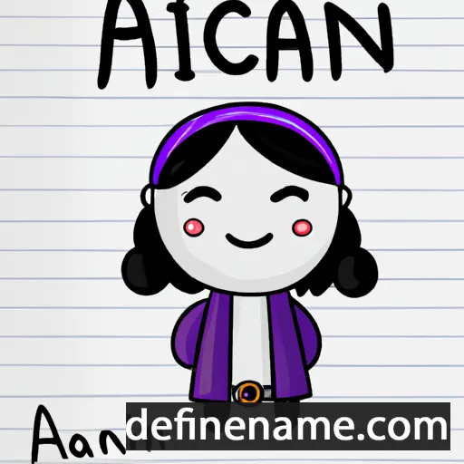 cartoon of the name Anchan