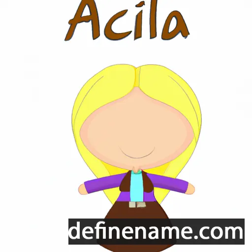 cartoon of the name Ancila