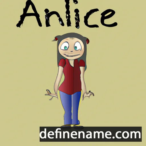 cartoon of the name Ancille