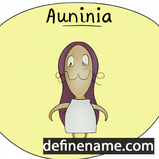 cartoon of the name Anciulina