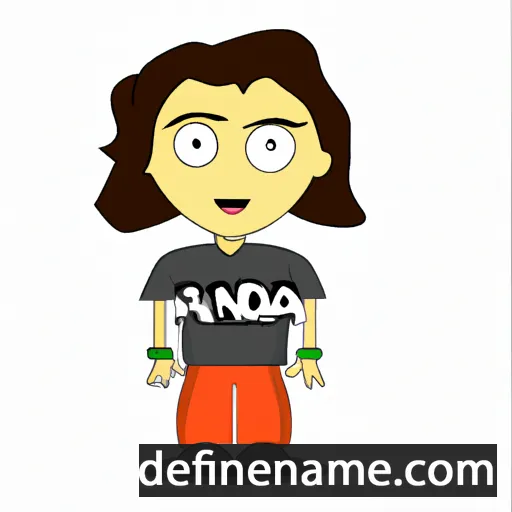 cartoon of the name Anda