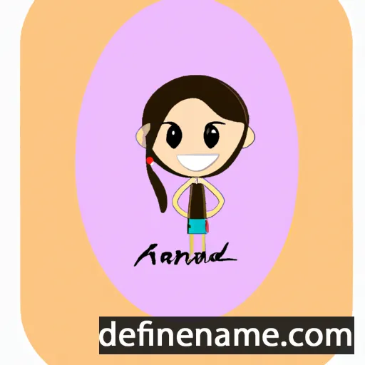 cartoon of the name Andani