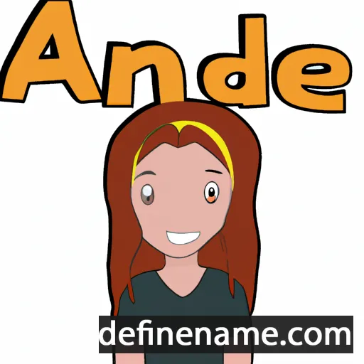 cartoon of the name Andea