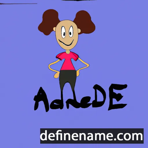 cartoon of the name Andee