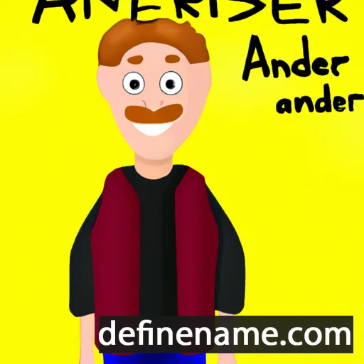 cartoon of the name Anderse