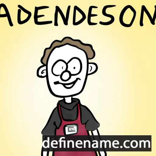 cartoon of the name Andersson