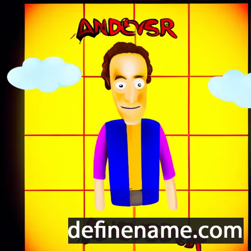 cartoon of the name Andersyn