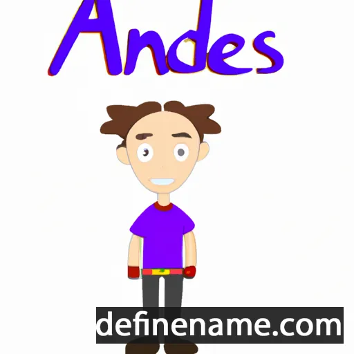 cartoon of the name Andes