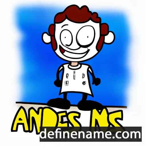 cartoon of the name Andess