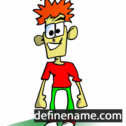 cartoon of the name Andi