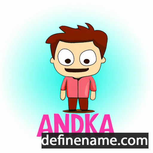 cartoon of the name Andika