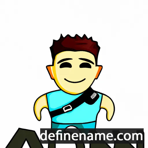 cartoon of the name Andin