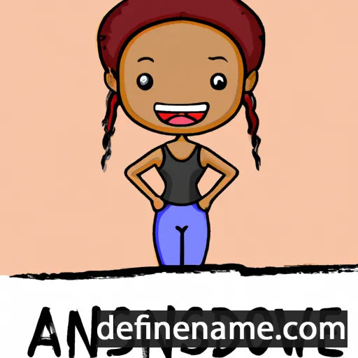 cartoon of the name Andisiwe