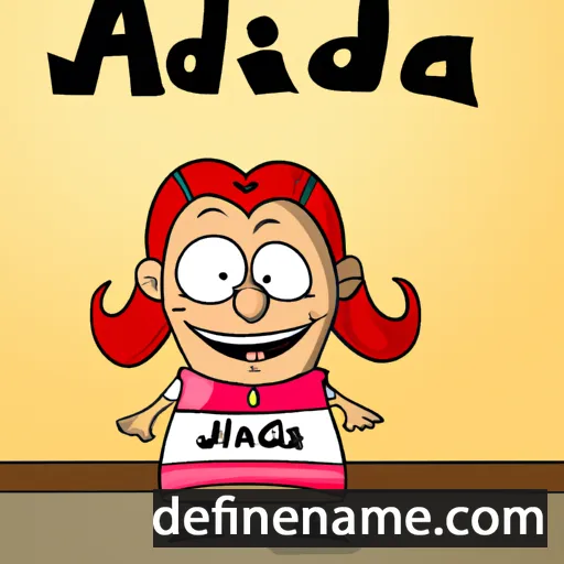 cartoon of the name Andjelija