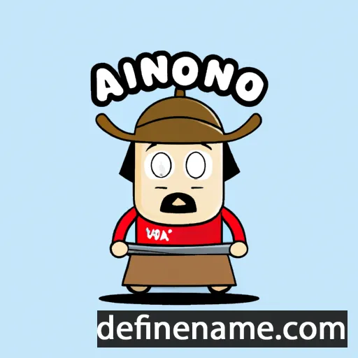 cartoon of the name Andong