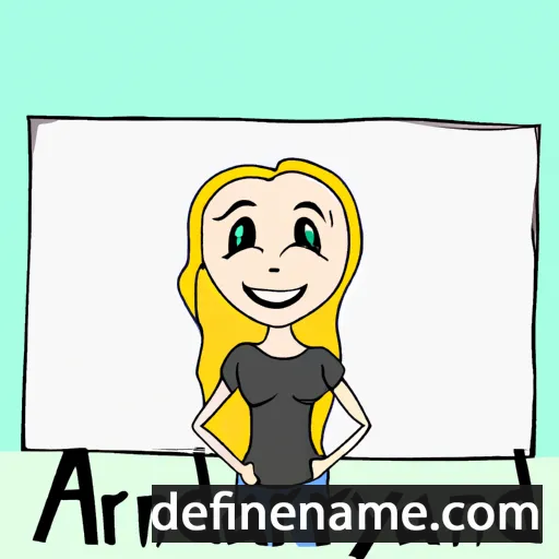 cartoon of the name Andralynn