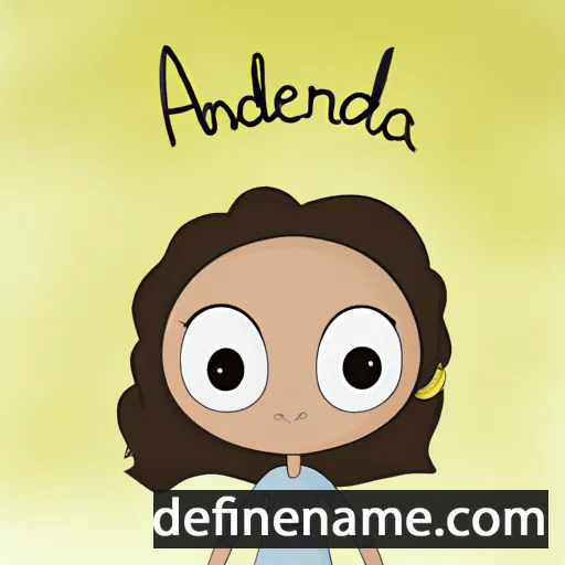 cartoon of the name Andréana