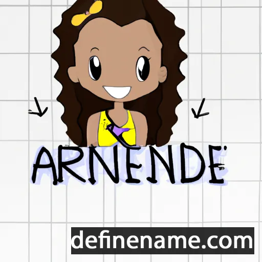 cartoon of the name Andréane