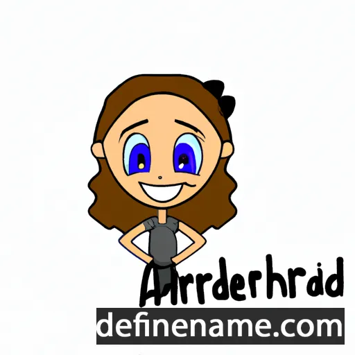 cartoon of the name Andreah