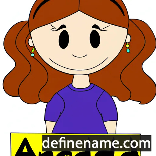 cartoon of the name Andreana