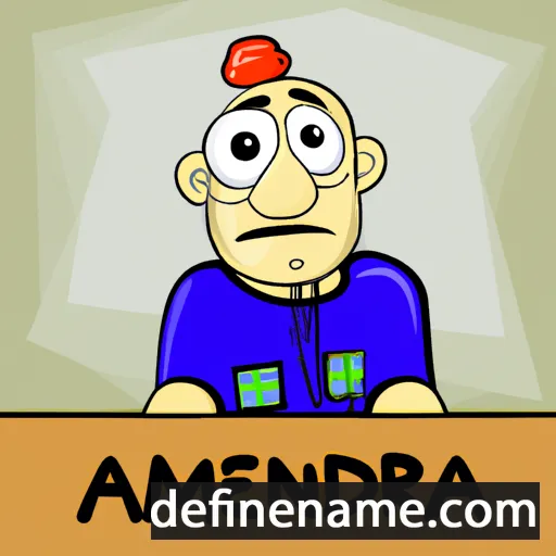 cartoon of the name Andredomeka