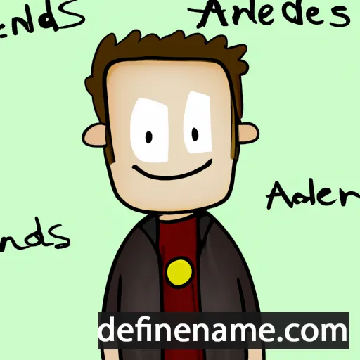 cartoon of the name Andrees