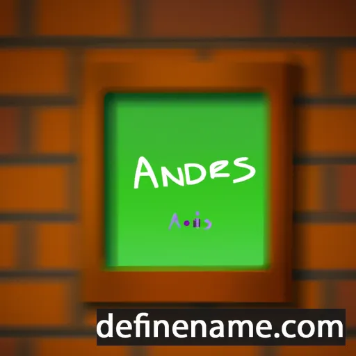 cartoon of the name Andreis