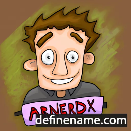 cartoon of the name Andrek