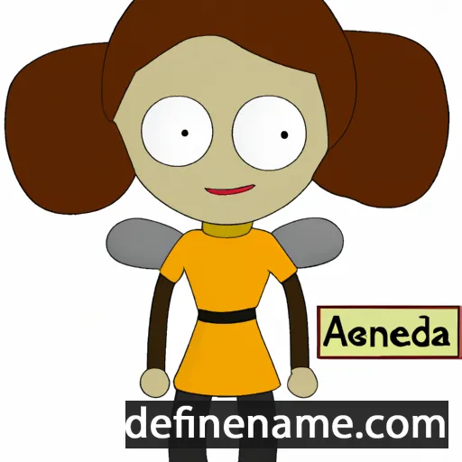 cartoon of the name Andrena